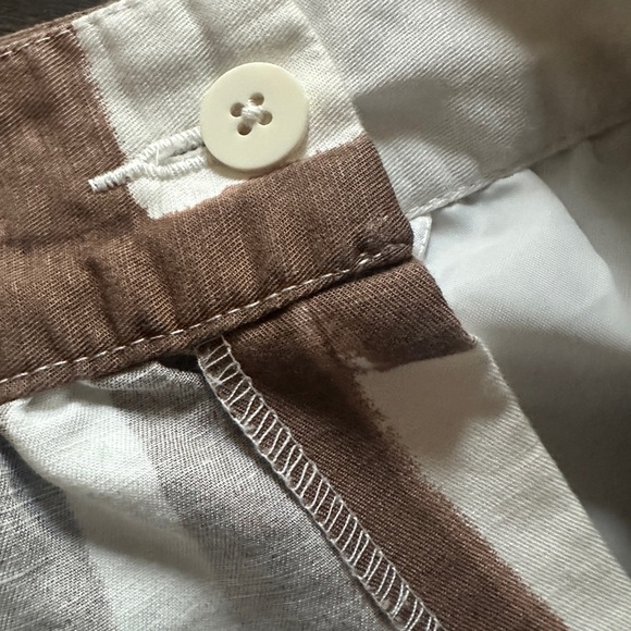 Banana Republic Skirt, Linen/cotton wrap mini, sz 4, button closure, pockets - Picture 7 of 10